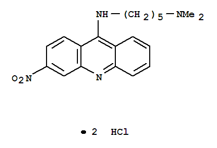 1,5-Pentanediamine,N1,N1-dimethyl-N5-(3-nitro-9-acridinyl)-, hydrochloride (1:2)
