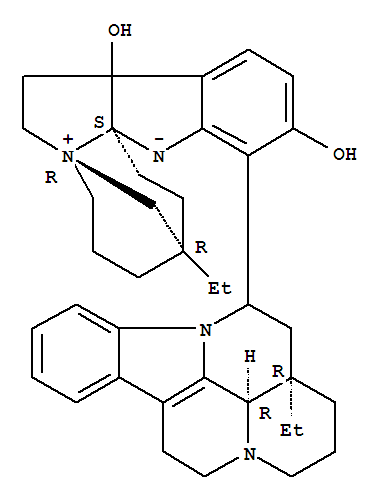 192331-99-0,3,7-Methanoazocino[1',2':1,2]pyrrolo[2,3-b]indol-7-ium,13-(14,15-dihydroeburnamenin-14-yl)-3-ethyl-1,2,3,4,5,6,8,9,9a,14-decahydro-9a,12-dihydroxy-,inner salt, (3R,7R,14aS)-,(-)-Melaxillarinine;Melaxillarinine