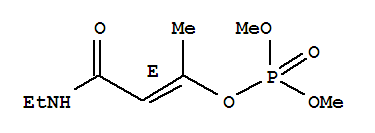 25140-01-6,Phosphoric acid,(1E)-3-(ethylamino)-1-methyl-3-oxo-1-propen-1-yl dimethyl ester,Phosphoricacid, (1E)-3-(ethylamino)-1-methyl-3-oxo-1-propenyl dimethyl ester (9CI);Phosphoric acid, 3-(ethylamino)-1-methyl-3-oxo-1-propenyl dimethyl ester, (E)-;Phosphoric acid, dimethyl ester, ester with N-ethyl-3-hydroxycrotonamide, (E)-(8CI); SD 11097