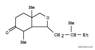 Molecular Structure of 26639-79-2 (5(3H)-Isobenzofuranone,hexahydro-4,7a-dimethyl-3-(2-methylbutyl)-)