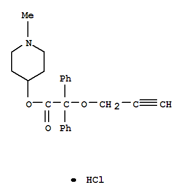 Acetic acid,diphenyl(2-propynyloxy)-, 1-methyl-4-piperidyl ester, hydrochloride (7CI,8CI) cas  2790-91-2