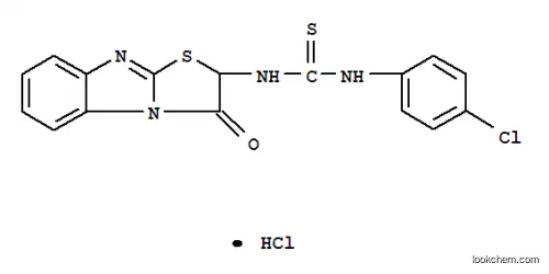 Molecular Structure of 29082-17-5 (1-(4-chlorophenyl)-3-(3-oxo-2,3-dihydro[1,3]thiazolo[3,2-a]benzimidazol-2-yl)thiourea hydrochloride)