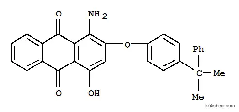 Molecular Structure of 31556-40-8 (1-Amino-4-hydroxy-2-[4-(1-methyl-1-phenylethyl)phenoxy]-9,10-anthracenedione)