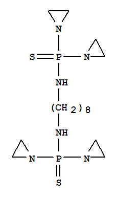 Phosphinothioic amide,N,N'-1,8-octanediylbis[P,P-bis(1-aziridinyl)- (9CI)