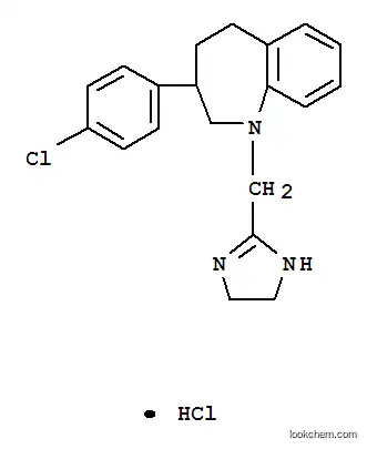Molecular Structure of 3300-64-9 (3-(4-chlorophenyl)-1-(1H-imidazol-2-ylmethyl)-2,3,4,5-tetrahydro-1H-1-benzazepine)