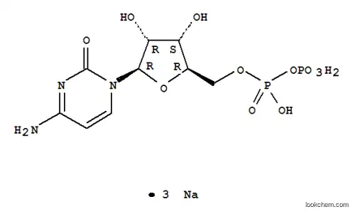 Molecular Structure of 34393-59-4 (Trisodium cytidine 5'-diphosphate)