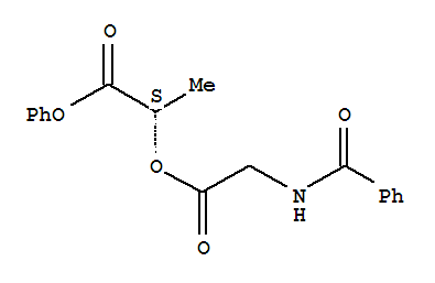 35935-30-9,phenyl (2S)-2-[(N-benzoylglycyl)oxy]propanoate,Phenylhippuryl-L-lactate