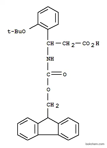 Molecular Structure of 372144-18-8 (3-N-FMOC-AMINO-3-(2-T-BUTOXYPHENYL)PROPIONIC ACID)