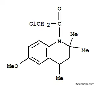 Molecular Structure of 376371-15-2 (2-CHLORO-1-(6-METHOXY-2,2,4-TRIMETHYL-3,4-DIHYDRO-2H-QUINOLIN-1-YL)-ETHANONE)