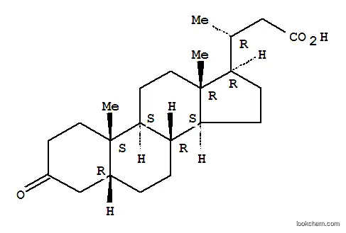 24-Norcholan-23-oicacid, 3-oxo-, (5b)-