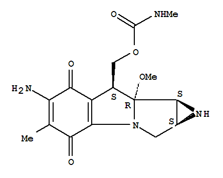 Azirino[2',3':3,4]pyrrolo[1,2-a]indole-4,7-dione,6-amino-1,1a,2,8,8a,8b-hexahydro-8a-methoxy-5-methyl-8-[[[(methylamino)carbonyl]oxy]methyl]-,[1aS-(1aa,8b,8aa,8ba)]- (9CI)