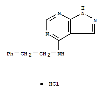 42204-29-5,N-(2-phenylethyl)-1H-pyrazolo[3,4-d]pyrimidin-4-amine,1H-Pyrazolo[3,4-d]pyrimidin-4-amine,N-(2-phenylethyl)-, monohydrochloride (9CI); NSC 11641
