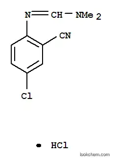 Molecular Structure of 42755-45-3 (N'-(4-chloro-2-cyanophenyl)-N,N-dimethylformamidine monohydrochloride)