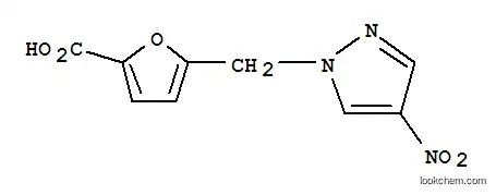Molecular Structure of 436086-87-2 (5-(4-NITRO-PYRAZOL-1-YLMETHYL)-FURAN-2-CARBOXYLIC ACID)