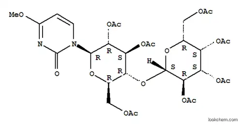Molecular Structure of 4752-87-8 (2(1H)-pyrimidinone, 4-methoxy-1-[2,3,6-tri-O-acetyl-4-O-(2,3,4,6-tetra-O-acetylhexopyranosyl)hexopyranosyl]-)