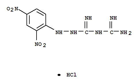 Hydrazinecarboximidamide,N-(aminoiminomethyl)-2-(2,4-dinitrophenyl)-, hydrochloride (1:1)