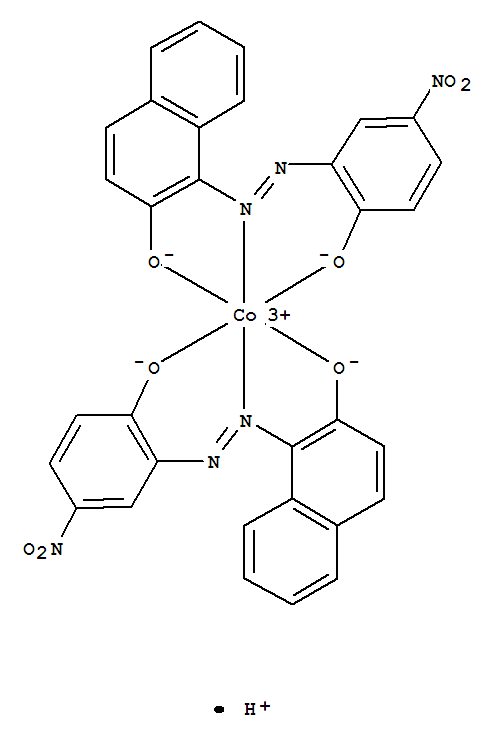 Cobaltate(1-),bis[1-[2-[2-(hydroxy-kO)-5-nitrophenyl]diazenyl-kN1]-2-naphthalenolato(2-)-kO]-, hydrogen (1:1)