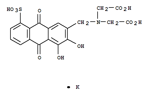 55671-61-9,Glycine,N-(carboxymethyl)-N-[(9,10-dihydro-3,4-dihydroxy-9,10-dioxo-8-sulfo-2-anthracenyl)methyl]-,monopotassium salt (9CI),AlizarineFluorine Blue S