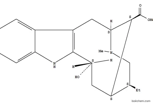 Molecular Structure of 56692-00-3 (Vobasan-17-oic acid,19,20-dihydro-3-hydroxy-, methyl ester, (3b,20b)- (9CI))