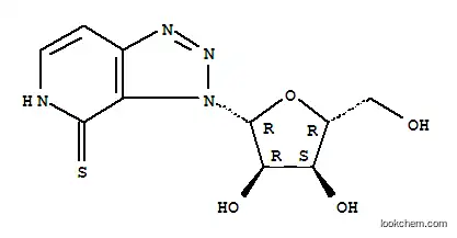 Molecular Structure of 57680-42-9 (3-pentofuranosyl-3,5-dihydro-4H-[1,2,3]triazolo[4,5-c]pyridine-4-thione)
