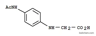 Molecular Structure of 588-92-1 ((4-ACETYLAMINO-PHENYL)-AMINO-ACETIC ACID)