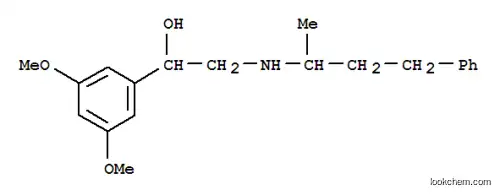 Molecular Structure of 59276-25-4 (Benzenemethanol,3,5-dimethoxy-a-[[(1-methyl-3-phenylpropyl)amino]methyl]-)