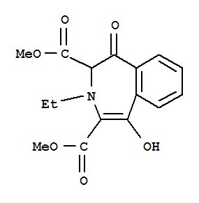 1H-3-Benzazepine-2,4-dicarboxylicacid, 3-ethyl-2,3-dihydro-5-hydroxy-1-oxo-, 2,4-dimethyl ester