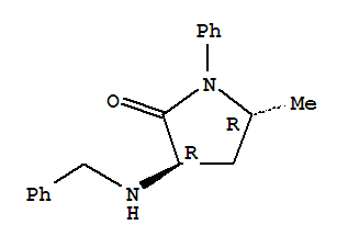 2-Pyrrolidinone,3-(benzylamino)-5-methyl-1-phenyl-, trans- (8CI)