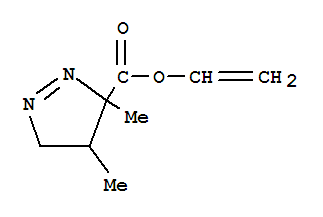 3H-Pyrazole-3-carboxylicacid, 4,5-dihydro-3,4-dimethyl-, ethenyl ester
