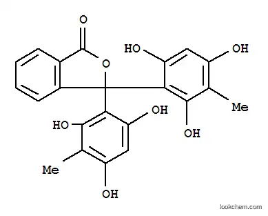 Molecular Structure of 6295-55-2 (3,3-bis(2,4,6-trihydroxy-3-methylphenyl)-2-benzofuran-1(3H)-one)