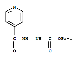 6298-79-9,propan-2-yl 2-(pyridin-4-ylcarbonyl)hydrazinecarboxylate,Isonicotinicacid, 2-carboxyhydrazide isopropyl ester (8CI); NSC 42406