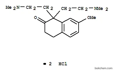 Molecular Structure of 6301-42-4 (1,1-bis[2-(dimethylamino)ethyl]-7-methoxy-3,4-dihydronaphthalen-2(1H)-one)