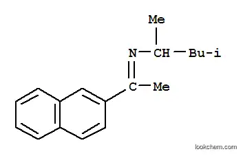 Molecular Structure of 6302-47-2 (4-methyl-N-[(1E)-1-(naphthalen-2-yl)ethylidene]pentan-2-amine)