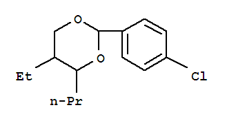 1,3-Dioxane,2-(4-chlorophenyl)-5-ethyl-4-propyl- cas  6413-58-7