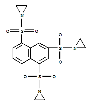 64294-97-9,Aziridine,1,1',1''-[1,3,5-naphthalenetriyltris(sulfonyl)]tris- (9CI),