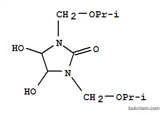 Molecular Structure of 64611-83-2 (4,5-dihydroxy-1,3-bis[(1-methylethoxy)methyl]imidazolidin-2-one)