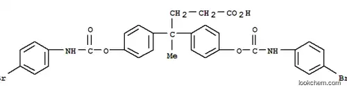 Molecular Structure of 6636-85-7 (4,4-bis(4-{[(4-bromophenyl)carbamoyl]oxy}phenyl)pentanoic acid)