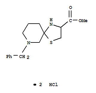 66954-38-9,methyl 7-benzyl-1-thia-4,7-diazaspiro[4.5]decane-3-carboxylate,1-Thia-4,7-diazaspiro[4.5]decane-3-carboxylicacid, 7-(phenylmethyl)-, methyl ester, dihydrochloride (9CI); NSC 319096
