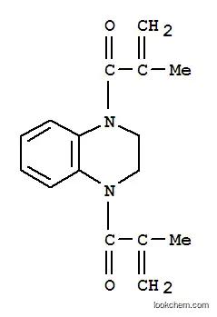 Molecular Structure of 6699-46-3 (Quinoxaline,1,2,3,4-tetrahydro-1,4-bis(2-methyl-1-oxo-2-propenyl)- (9CI))