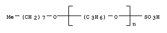 67633-66-3,Poly[oxy(methyl-1,2-ethanediyl)],a-sulfo-w-(octyloxy)-,