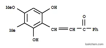 Molecular Structure of 67777-33-7 (3-(2,6-Dihydroxy-4-methoxy-3-methylphenyl)-1-phenyl-2-propen-1-one)