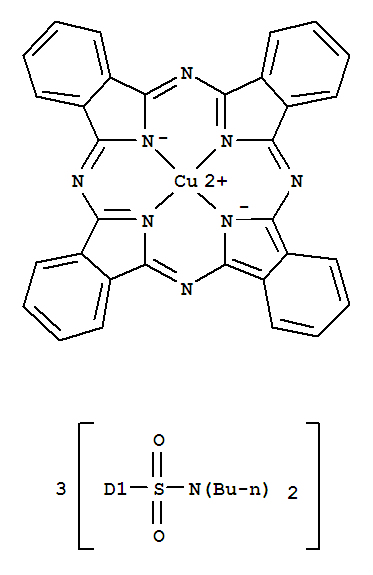 Copper,[N,N,N',N',N'',N''-hexabutyl-29H,31H-phthalocyanine-C,C,C-trisulfonamidato(2-)-kN29,kN30,kN31,kN32]-