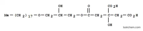 Molecular Structure of 68834-06-0 (2-Hydroxy-1,2,3-propanetricarboxylic acid dihydrogen 1-[2-hydroxy-3-(octadecyloxy)propyl] ester)