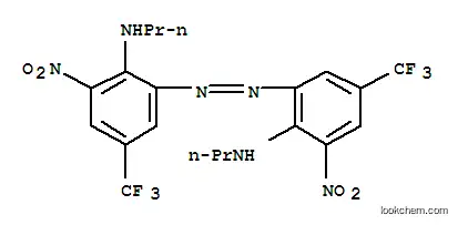 Molecular Structure of 69145-32-0 (2-nitro-6-[3-nitro-2-propylamino-5-(trifluoromethyl)phenyl]diazenyl-N- propyl-4-(trifluoromethyl)aniline)