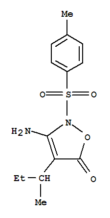5(2H)-Isoxazolone,3-amino-2-[(4-methylphenyl)sulfonyl]-4-(1-methylpropyl)-