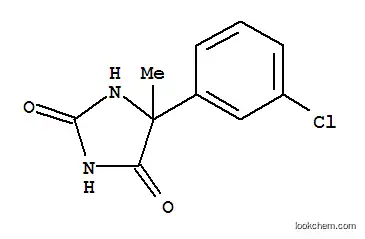 Molecular Structure of 6946-01-6 (5-(3-chlorophenyl)-5-methyl-imidazolidine-2,4-dione)