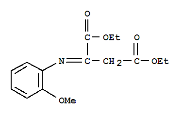 6961-59-7,diethyl (2E)-2-[(2-methoxyphenyl)imino]butanedioate,Succinicacid, [(o-methoxyphenyl)imino]-, diethyl ester (8CI); NSC 62704