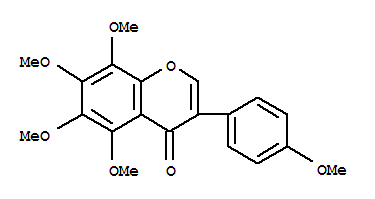 4H-1-Benzopyran-4-one,5,6,7,8-tetramethoxy-3-(4-methoxyphenyl)- cas  70460-63-8
