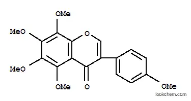 Molecular Structure of 70460-63-8 (5,6,7,8-tetramethoxy-3-(4-methoxyphenyl)-4H-chromen-4-one)
