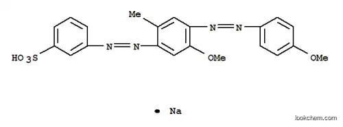 Molecular Structure of 70776-63-5 (3-[[5-Methoxy-4-[(4-methoxyphenyl)azo]-2-methylphenyl]azo]benzenesulfonic acid sodium salt)